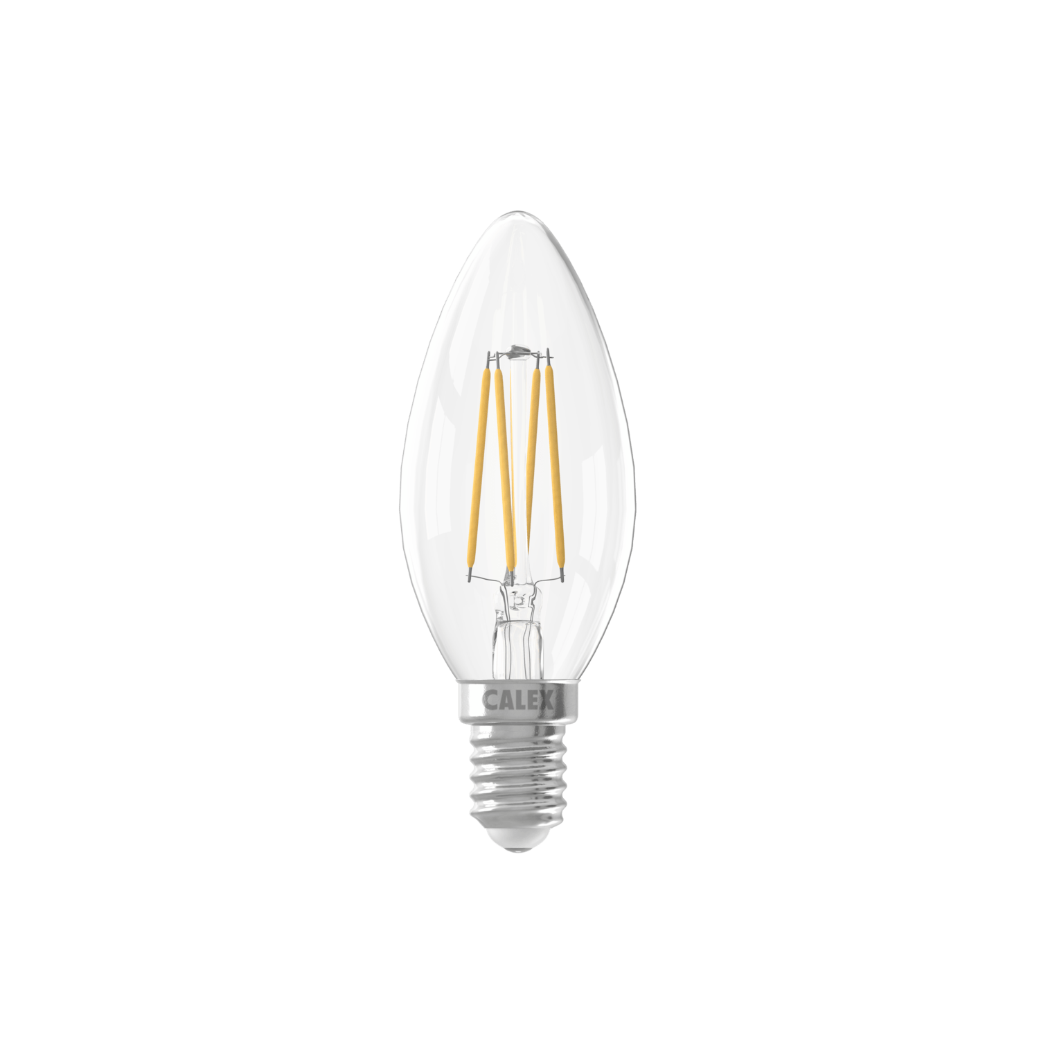 CALEX Smart LED Lampe E14 B35 Kerze – Warmweißes Licht, Dimmbar, WLAN & Sprachsteuerung, 3er Pack