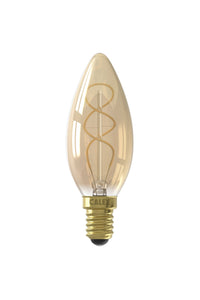 Calex Filament LED Lamp - E14 - B35 - Gold - 4W - Dimmable