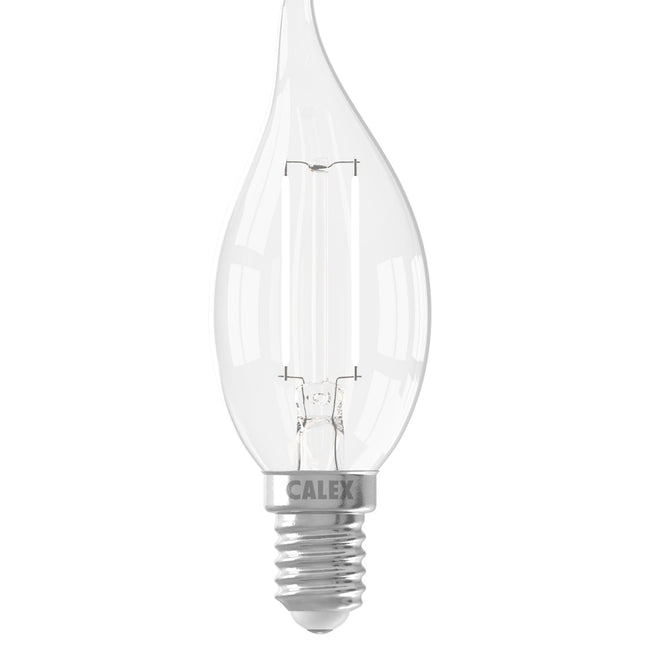 Calex Filament LED Lamp - E14 - BXS35 - Clear - 2W