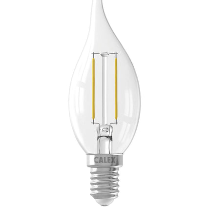 Calex Filament LED Lamp - E14 - BXS35 - Clear - 2W