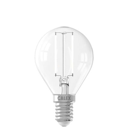 Calex Filament LED Lamp - E14 - P45 - Clear - 2W