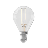 Calex Filament LED Lamp - E14 - P45 - Clear - 3.5W - Dimmable