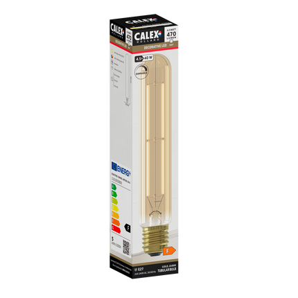 Calex Filament LED Lamp - E27 - 4.5W - T32 - Gold