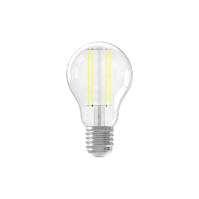 Calex Filament LED Lamp - E27 - A60 - Clear - 2.2W - High Efficiency