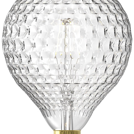 Calex Filament LED Lamp - E27 - G125 - Clear - 4W - Dimmable