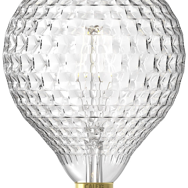 Calex Filament LED Lamp - E27 - G125 - Clear - 4W - Dimmable