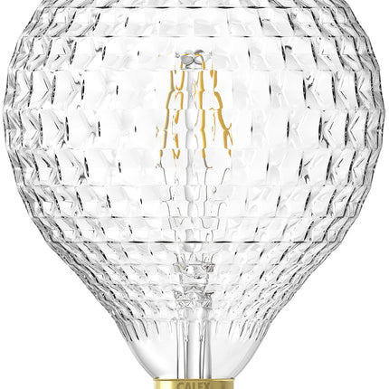 Calex Filament LED Lamp - E27 - G125 - Clear - 4W - Dimmable