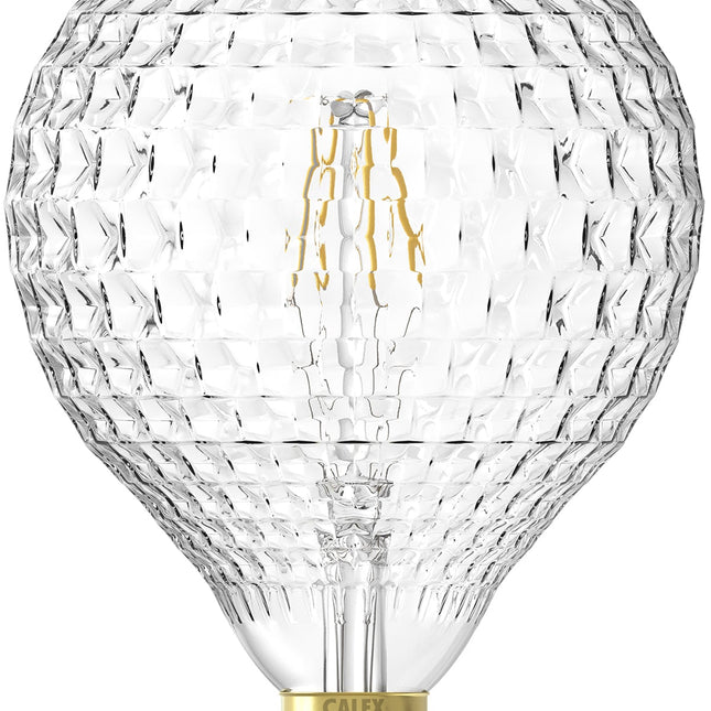 Calex Filament LED Lamp - E27 - G125 - Clear - 4W - Dimmable