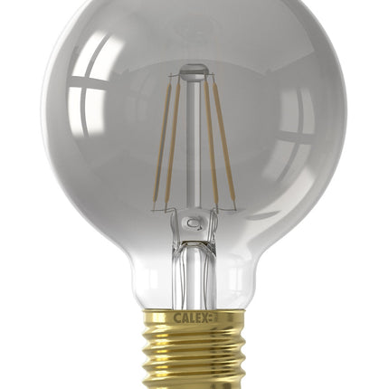 Calex Filament LED Lamp - E27 - G80 - Titanium - 4W - Dimmable