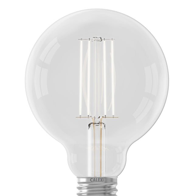 Calex Filament LED Lamp - E27 - G95 - Clear - 7W