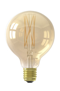 Calex Filament LED Lamp - E27 - G95 - Gold - 4W - Dimmable