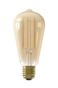 Calex Filament LED Lamp - E27 - ST64 - Gold - 4W - Dimmable