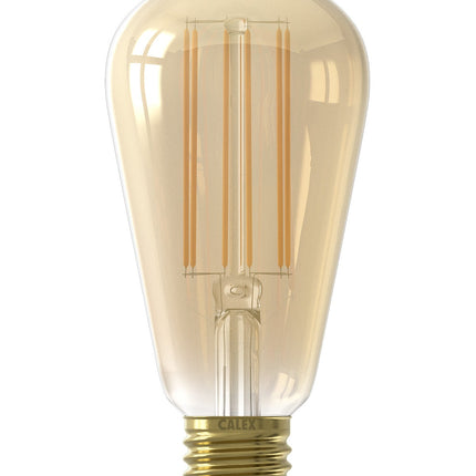 Calex Filament LED Lamp - E27 - ST64 - Gold - 4W - With Sensor