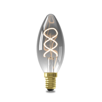 Calex Flex Filament LED Lamp - E14 - B35 - Titanium