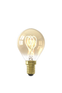 Calex Flexfilament-LED-Lampe - E14 - P45 - Gold - 4W - Dimmbar