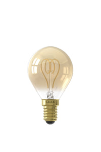 Calex Flex Filament LED Lamp - E14 - P45 - Gold - 4W - Dimmable