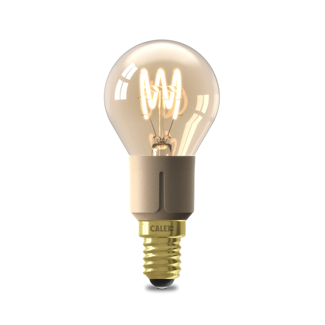 Calex Flex Filament LED Lamp - E14 - P45 - Gold