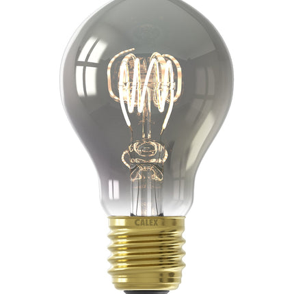 Calex Flex Filament LED Lamp - E27 -A60- Titanium - 4W - Dimmable