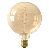 Calex Flex Filament LED Lamp - E27 - G125 - Gold