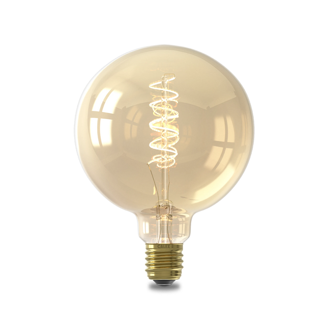 Calex Flex Filament LED Lamp - E27 - G125 - Gold