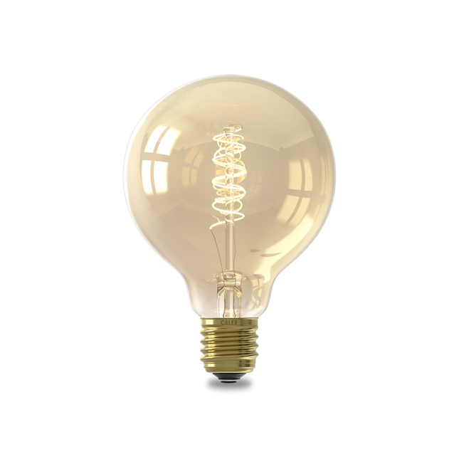 Calex Flex Filament LED Lamp - E27 - G95 - Gold
