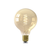 Calex Flex Filament LED Lamp - E27 - G95 - Gold