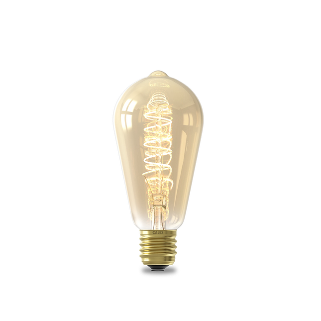 Calex Flex Filament LED Lamp - E27 - ST64 - Gold