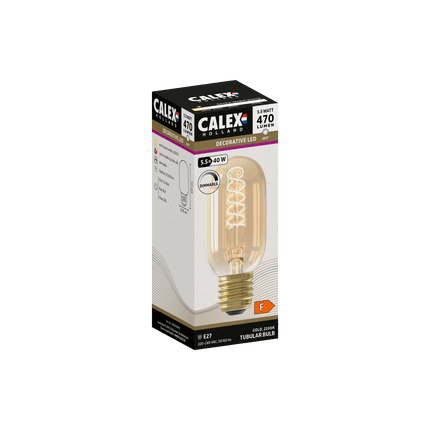 Calex Flex Filament LED Lamp - E27 - T45 - Gold