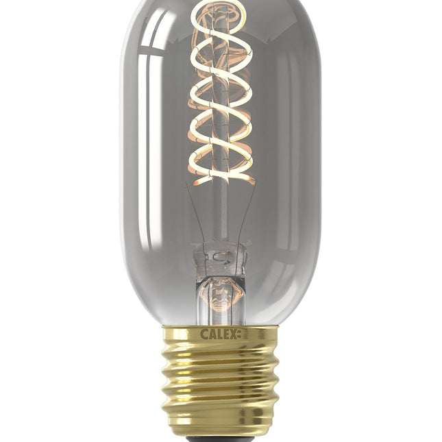 Calex Flex Filament LED Lamp - E27 - T45 - Titanium - 4W - Dimmable