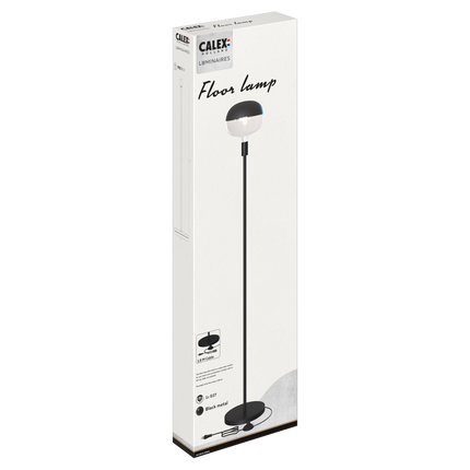 Calex - Floor lamp - E27 - incl. on/off switch - Black