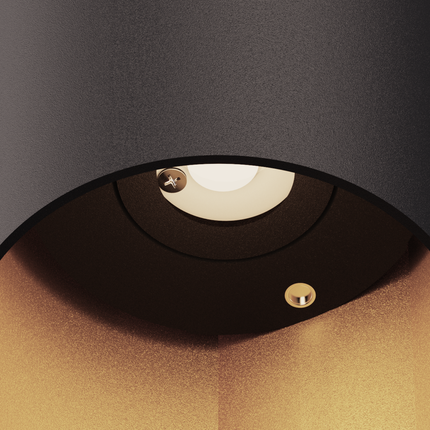 Calex Florence LED Wall Light - Up & Down - Black