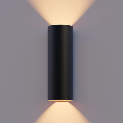Calex Florence LED Wall Light - Up & Down - Black