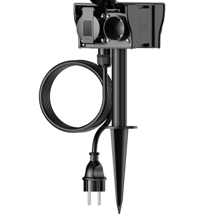 Calex Garden Receptacle - 4-way - Ground pen - 1.4m