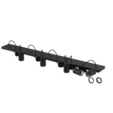 Calex Hanging Lamp - 5x E27 - Black - Excl. Light source