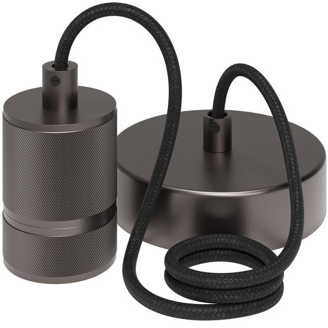 Calex Hanging Lamp Retro - E27 - Gray - Excl. Light source
