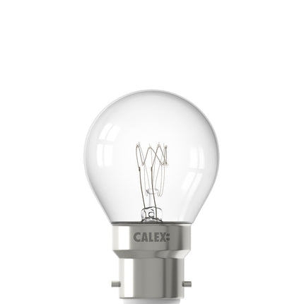 Calex Incandescent Bulb - B22 - P45 - Clear - 10W