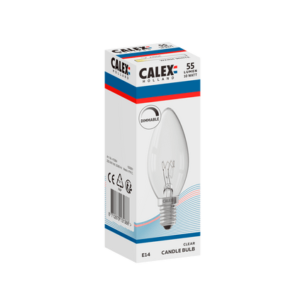 Calex Incandescent Bulb - E14 - B35 - Clear