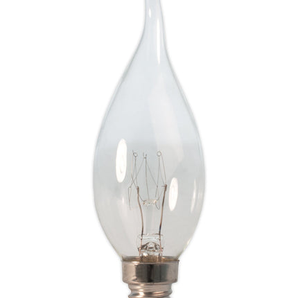 Calex Incandescent Bulb - E14 - BXS35 - Clear - 10W