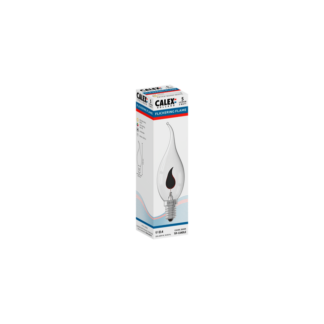 Calex Incandescent Bulb - E14 - BXS35 - Flame