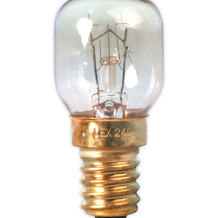 Calex Incandescent Oven Bulb - E14 - T25 - Clear - 25W - 300°C