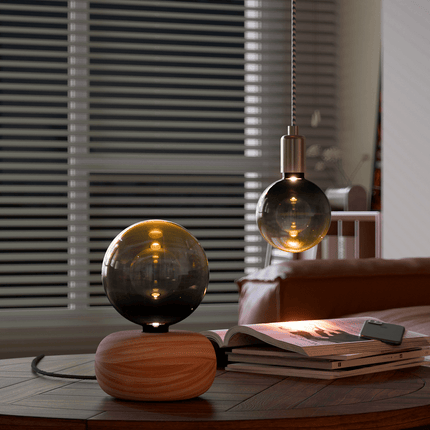 Calex Inception Bulb - E27 - G125 - Gradient Black/Gold