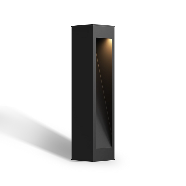 Calex Ivrea Solar Garden Post - Black