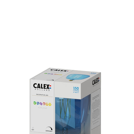 Calex Kiruna Sapphire Blue LED Bulb - E27 - 4W - Dimmable
