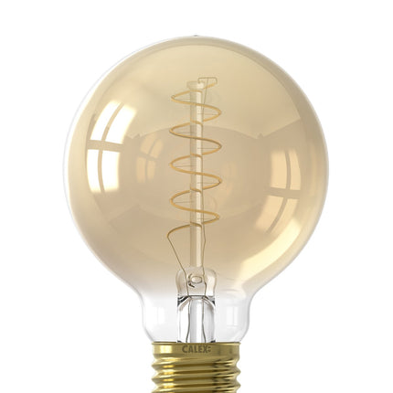 Calex LED Bulb - E27 - Filament - G80 - Gold - 4W - Dimmable