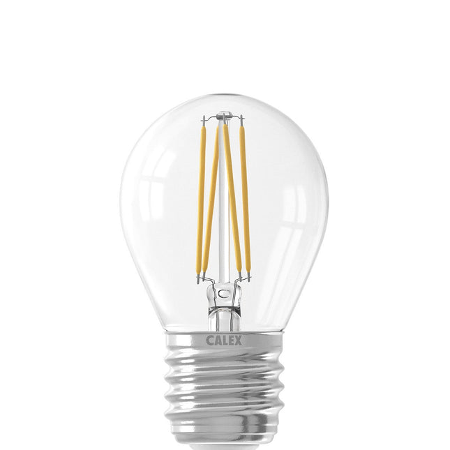 Calex LED Bulb - E27 - Filament - P45 - Clear - 4W - Dimmable