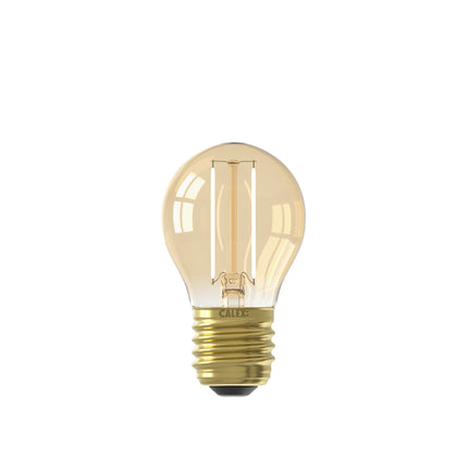 Calex LED Bulb - Filament - E27 - P45 - Gold - 2W