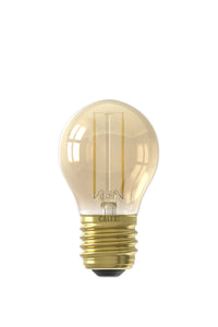 Calex LED Bulb - Filament - E27 - P45 - Gold - 2W