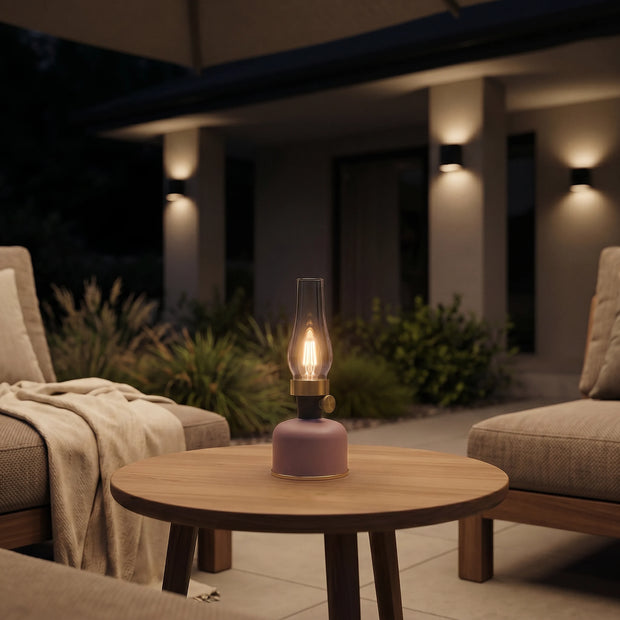 Calex Lavinio Rechargeable Table Light - Earth Rose