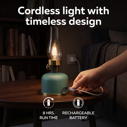 Calex Lavinio Rechargeable Table Light - Green