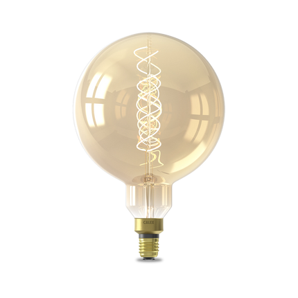 Calex Mega Globe Bulb - E27 - Filament - Gold